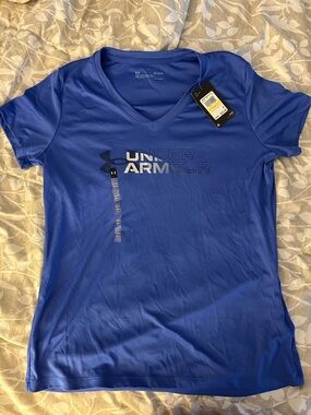 Under Armour Royal Blue V-Neck Performance Tee - Women's